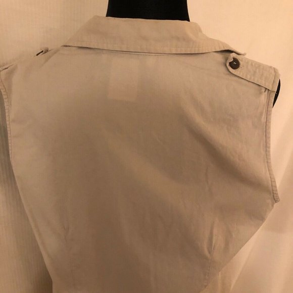 WHITE STAG TAN/BEIGE BUTTON FRONT VEST LARGE-EUC - Picture 6 of 8